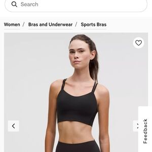 Lululemon Like A Cloud Long Line Bra Light Support B-C Cup